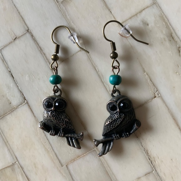 Women’s Harry Potter Dark Gray Stretch T-shirt size 18 & Owl Earrings gift - Picture 12 of 13